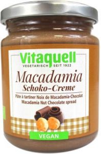 KREM CZEKOLADOWY Z ORZECHAMI MACADAMIA VEGAN BIO 250 g - VITAQUELL